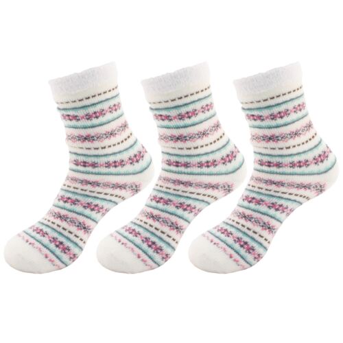 Double Layer Thick Soft Warm Fuzzy Home Cabin Crew Ankle Socks, 3 or 4 Pairs - Picture 6 of 23
