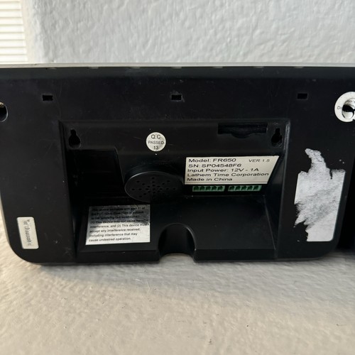Lot 2 Lathem FaceIN FR650 Face Recognition System Biometric Time Clock *BROKEN* - Picture 8 of 11