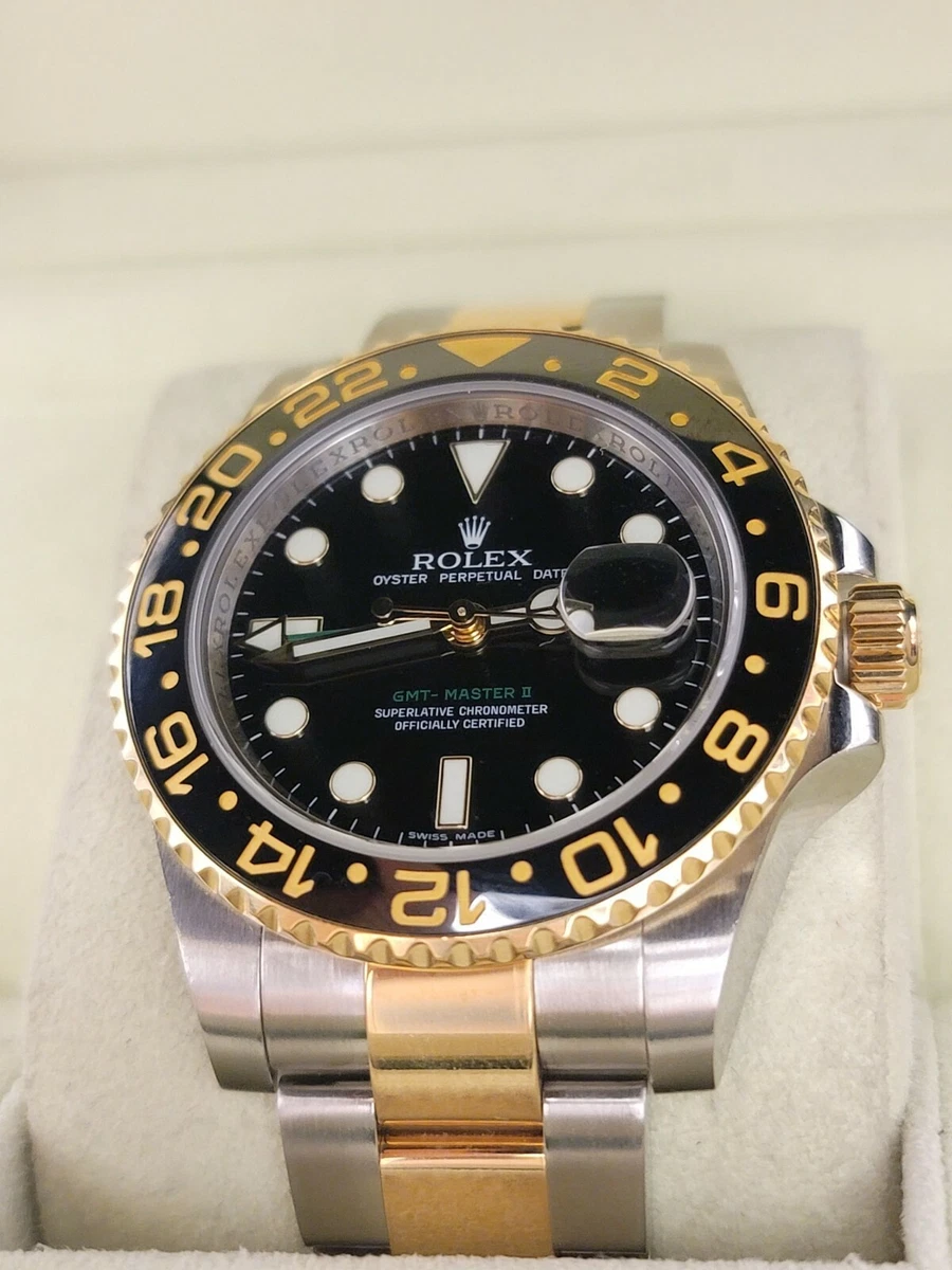 ROLEX GMT Master II SS 18KG Watch w Date Feature 45K APR