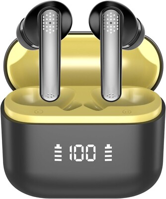 Kabellose Ohrhörer, Bluetooth 5.3 Kopfhörer In Ear Leicht Integriertes HD-Mikrofon