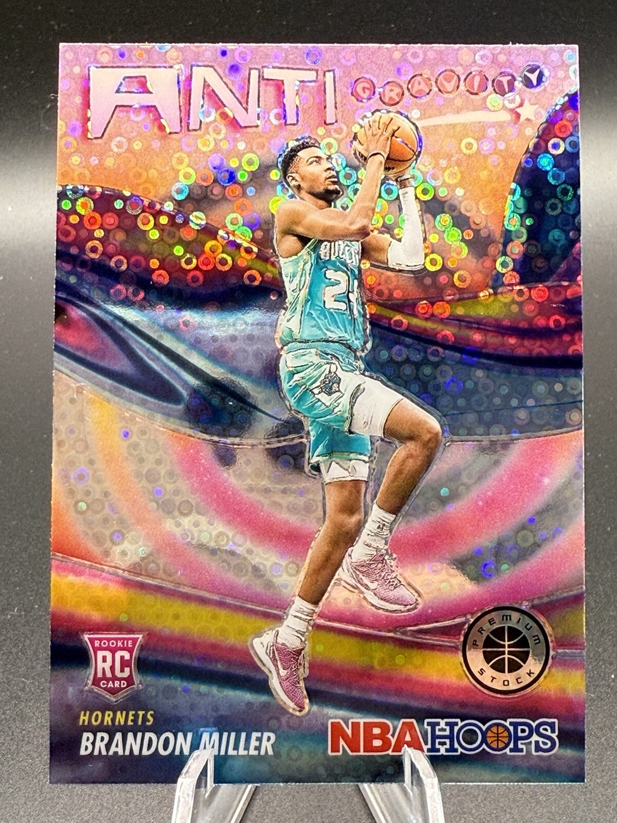 Brandon Miller 2023-24 Panini Hoops Premium Stock Anti Gravity Disco Prizm RC