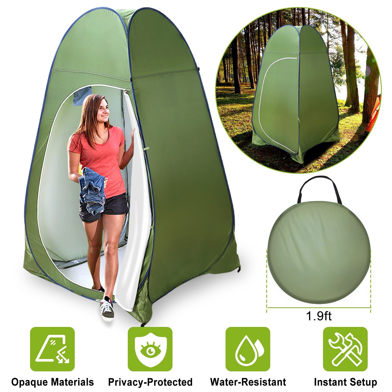 Outdoor Pop Up Tent Portable Camping Shower Toilet Changing Room Privacy Shelter eBay