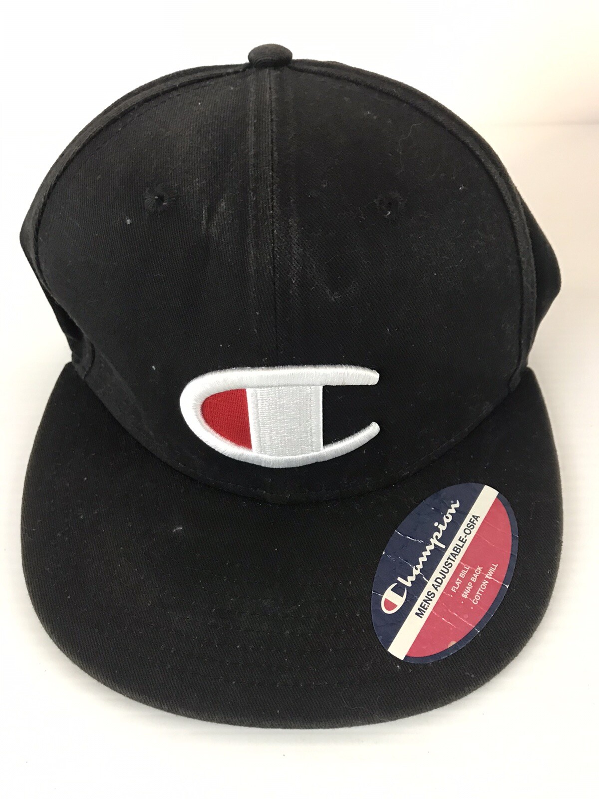 Champion Script Logo Snapback Hat Black - image 2