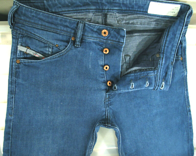 HOT Men's DIESEL BELTHER 85AQ TAPERED SOFT STRETCH Denim Jeans