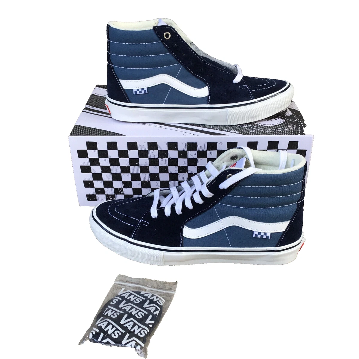 vans navy blue high tops
