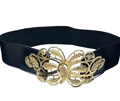 Vintage Glass Beaded Belt Lined Cummerbund Style Back Hook 70s 80s Disco Diva Vintage Glass Beaded Belt Lined Cummerbund Style Back Hook  main image 3