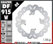 Galfer Rear Brake Disc WAVE FIXED 255x5,5mm TRIUMPH BONNEVILLE BOBBER BLACK 2018