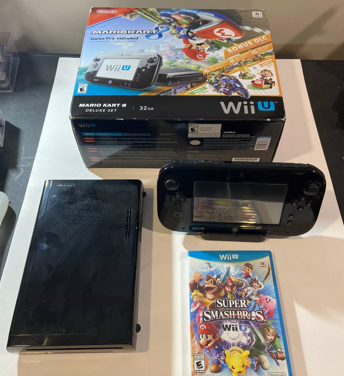 Nintendo Wii U (32 GB) Mario Kart 8 Deluxe Set W/ 7 Additional Games *READ*