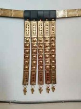 Medieval Costume Brass  Leather Roman Belt Working Collectible handmade Gift