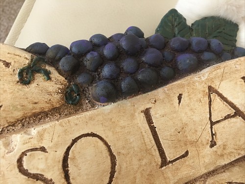 Touch Of Class Vive Bene Spesso L’Amore Vtg Italian Grapes Banner Accent 30” W - Picture 9 of 11