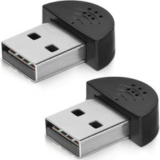 KISEER 2 Pcs USB 2.0 Mini Microphone, Laptop/Desktop PC Plug and Play for Skype,