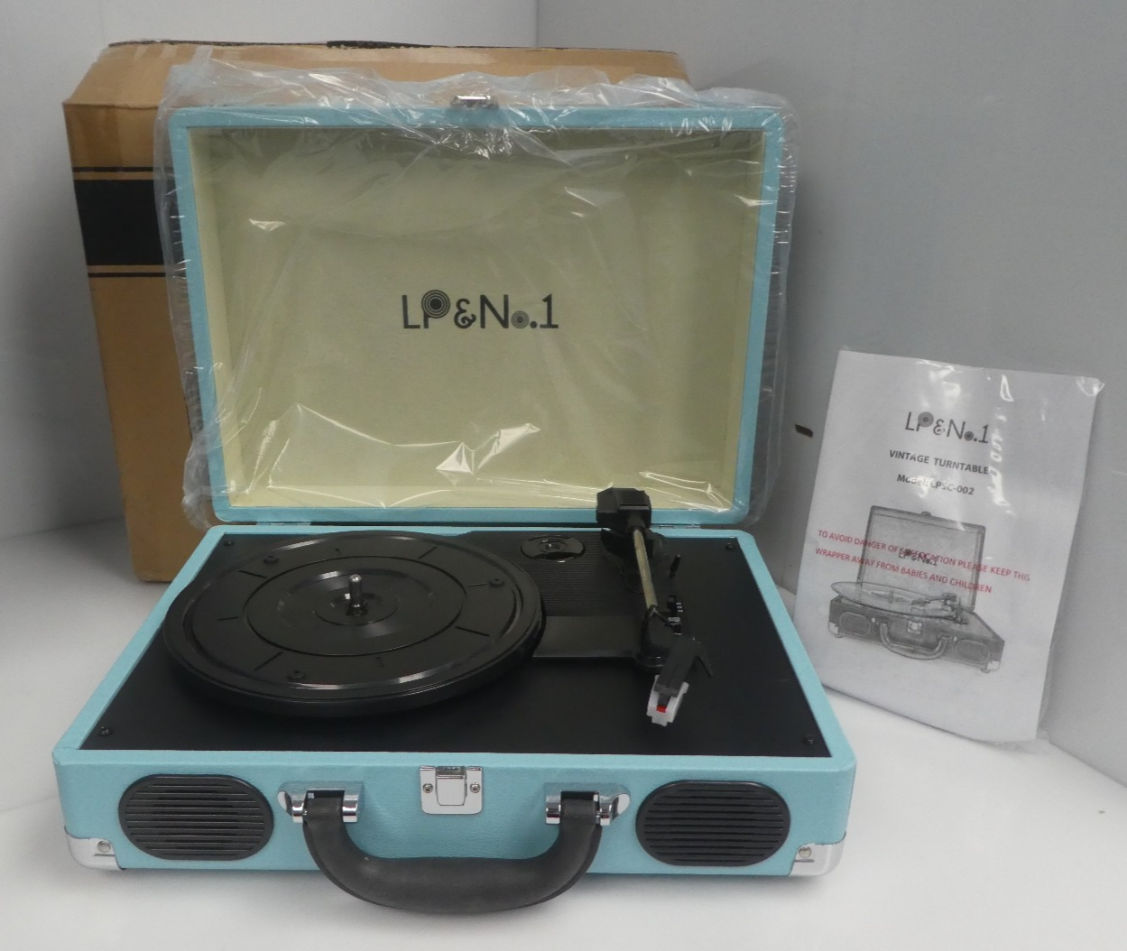 LP&No.1VinylRecordPlayerSuitcaseVinylPlayer