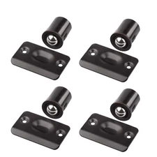 4 Pack Oil Rubbed Bronze Door Stop Adjustable Ball Catch For Closet Doors
