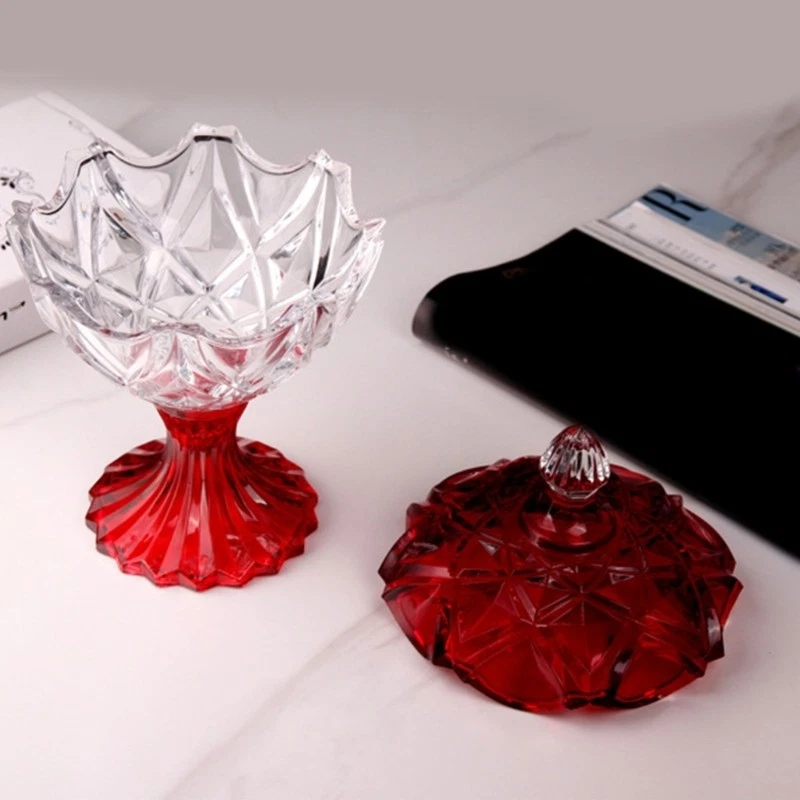 Glass Jar With Lid Candy Cookie Jars,Jewelry Box,Biscuit Storage Containers