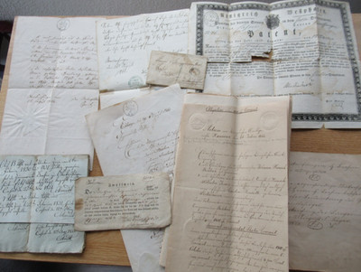 Estate Old Deeds and Documents From 1813