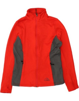 L.L.BEAN Damen Oversized Bomberjacke UK 6 XS Rot Polyester CD05