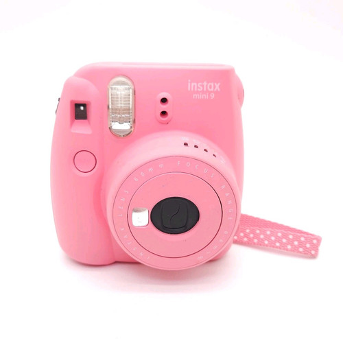 Instax Mini 9 Fujifilm analoge Sofortbildkamera Hot Pink mit Trageriemen Handheld - Bild 1 von 7