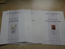 Deutsche Bundespost Berlin Jahrgang 1982 - Ersttagsbl&auml;tter