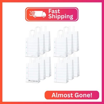 Naozinebi 12PCS Back to School Gift Bags Bulk Teacher Appreciation Party Bags No