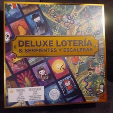 Deluxe Loteria & Serpientes Y Escaleras Traditional Mexican Board New Game Set.