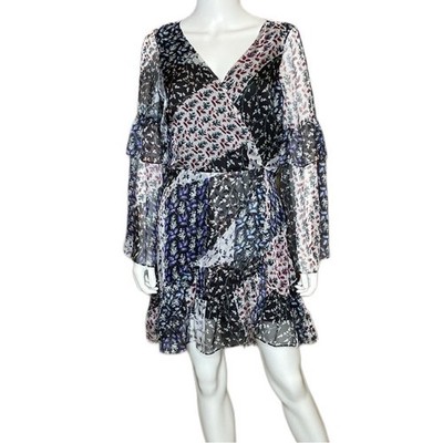 Devlin Priscilla Patchwork Boho Floral Dress Women s Sz 12