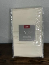 Noble Excellence NE Ivory King Size Pillowcases Set New 500ct