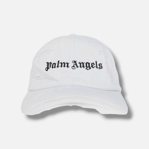 Palm Angels White Rhinestone Logo Baseball SnapBack adult Cap Palm Angels | Accessories | Palm Angels Hat Classic Logo  main image 2