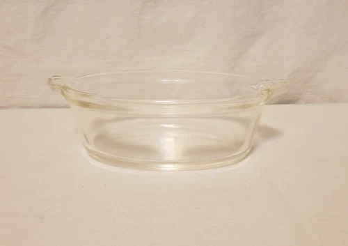 Vintage Pyrex Tart Dish Small Casserole 7" Clear Glass 041-641-B
