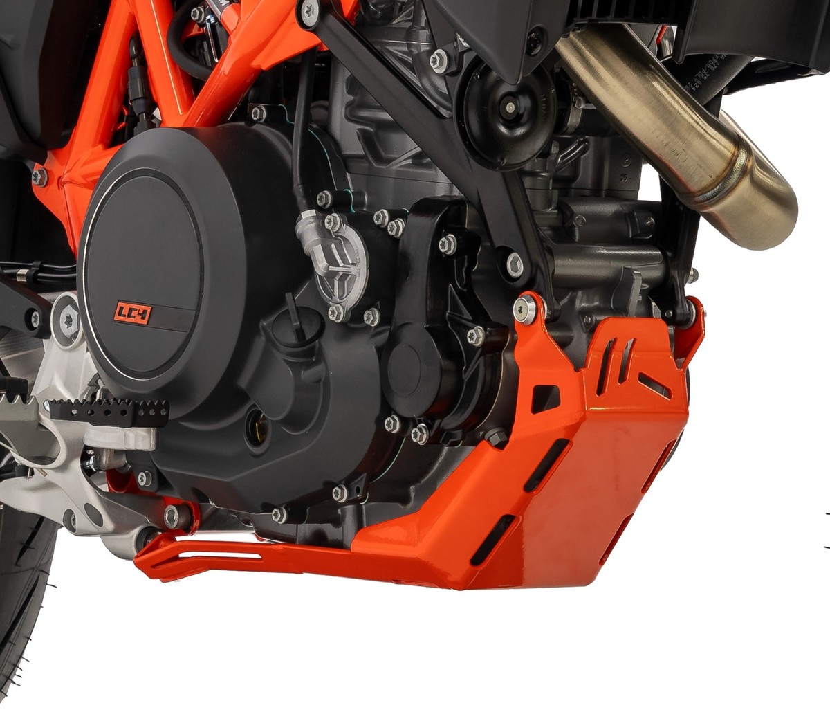 TekmoRacing ヒートガード 690SMCR /690 Enduro 用 Tekmo Racing カーボンヘッドパイプカバー 4スト