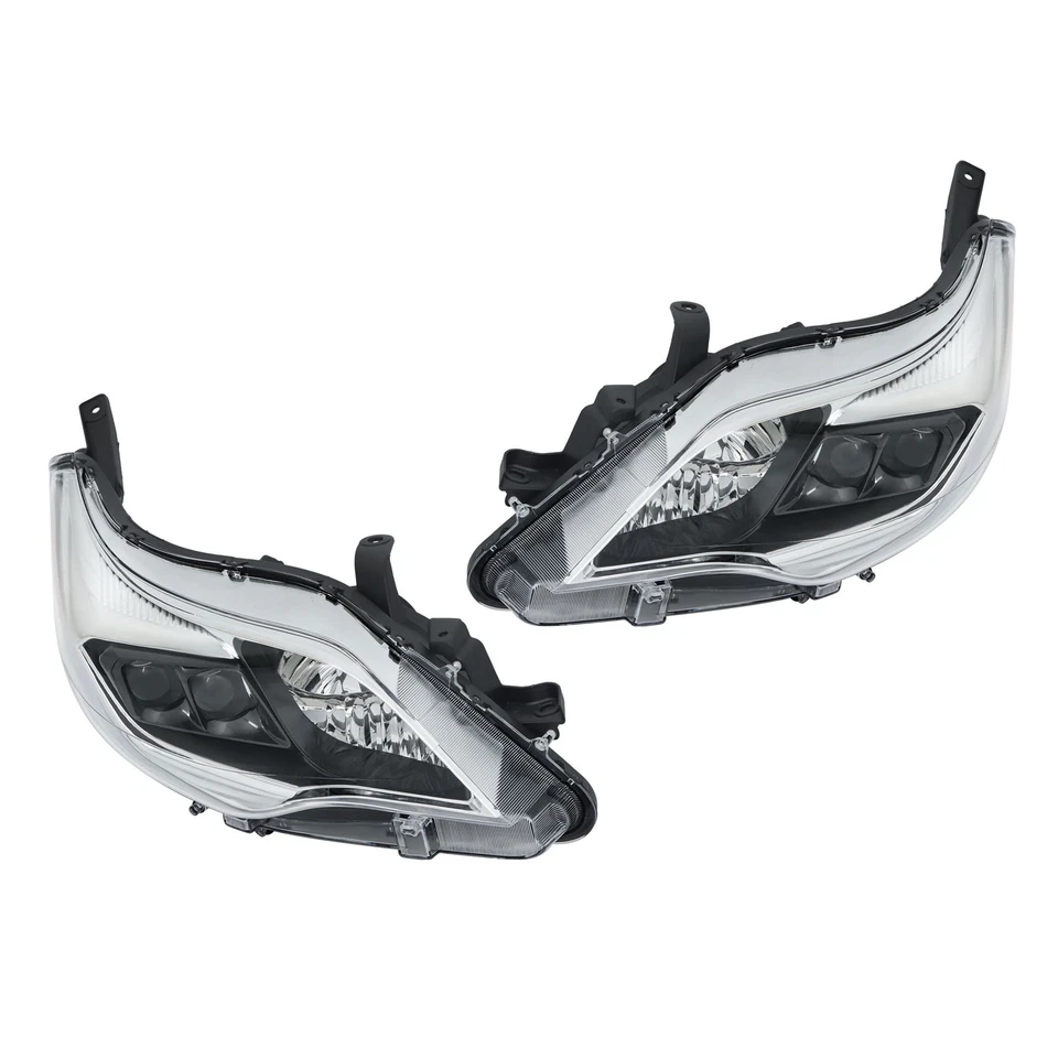 Pair For Toyota Avalon 2013 2014 2015 Headlights Halogen Projector Black Housing - Image 2 of 4