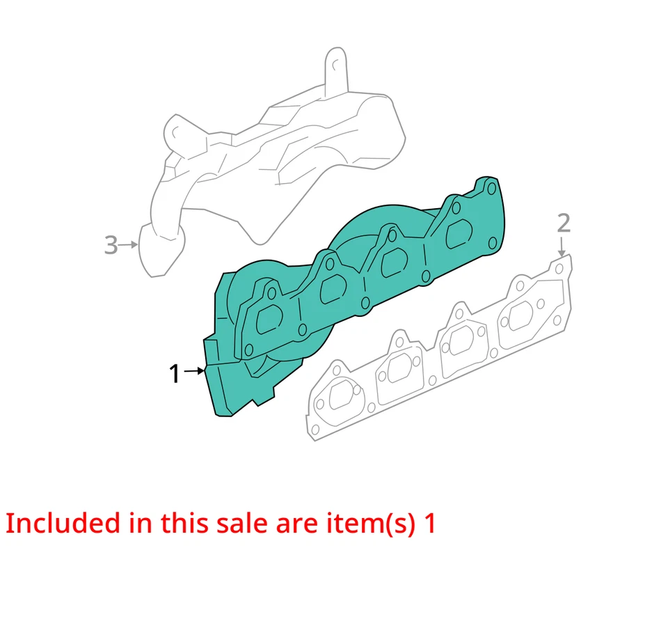2002 Chevrolet Cavalier Turbocharger Exhaust Manifold With Turbo Charger YA6N5 - Image 3 of 4