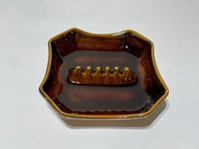 Porcelain Sculpted Cigar Ashtray 8”