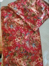2 Chaps RALPH LAUREN King Sz Pillow Shams Summerton Red Floral Reversible Plaid