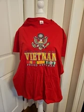 Vietnam War Proud Veteran T shirt American Army Vet Patriot Crewneck 100%cotton