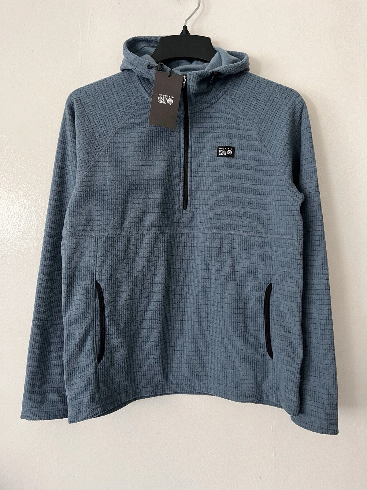 Mountain Hardware Grid Fleece Hoody Pullover NWT $90 Size S