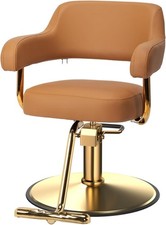 Heavy Duty Salon Chair with Memory Foam Cushion and Adjustable Height for Barber