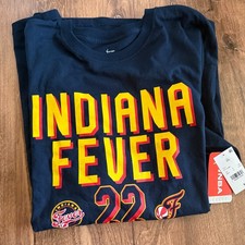 WNBA Bet on Women Indiana Fever #22 Caitlin Clark Navy T-Shirt Men's Size M NWT