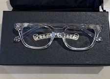 Luxury Chrome Hearts Clear Silver Glasses Frame Eyewear Glasses