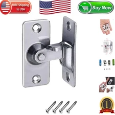 Compact Stainless Steel 90 Degree Locking Latch for Enhanced Security