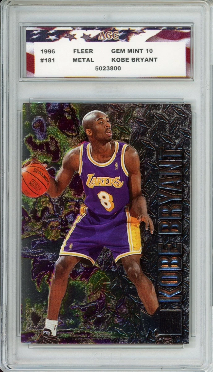 Kobe Bryant Basketball Grade 10 Rookie Sports Trading Cards