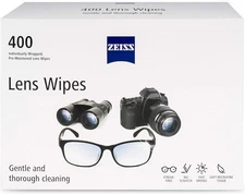 ZEISS Pre-Moistened Alcohol Wipes, Glasses Cleaner, 400 400 Count (Pack of 1) 