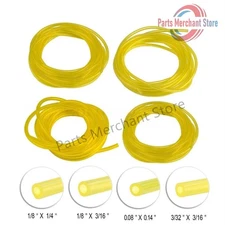 New 4 PCS Yellow Fuel Line Hose Relacement Chainsaw Common Weedeater 2 Cycle US