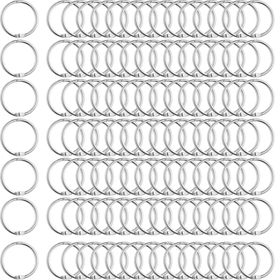 YOOSSO 120 Stück Binder Ringe 15Mm, Lose Blatt Buch Ringe Heftring Metallring Buchbinde