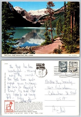 1972 Lake Louise Banff National Park Alberta Canada John Hinde Postcard Posted