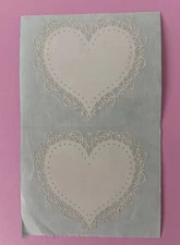 Vintage Mrs. Grossman's Lace Heart - Jumbo Stickers