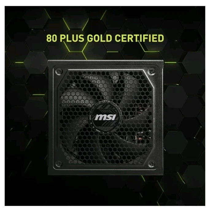 MSI MAG 1000W 80Plus Gold Internal ATX Power Supply MAGA1000GLPCIE5II - Image 4 of 4