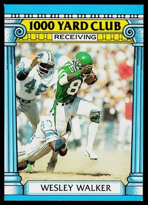 1987 Topps Wesley Walker 1000 Yard Club #22 New York Jets FOOTBALL