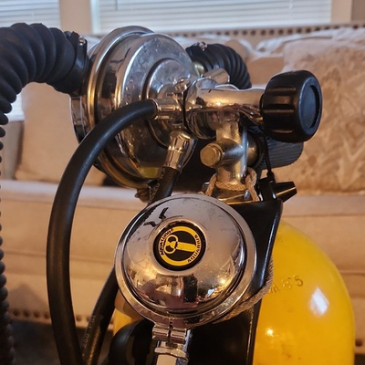 #ad phoenix upgraded US Divers Aqua Lung Vintage Double Hose Scuba Diving Regulator $1250.00