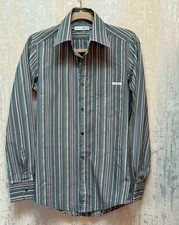 Dolce & Gabbana Men’s Striped Dress Shirt 15/38 Slim Fit Long Sleeve Italy