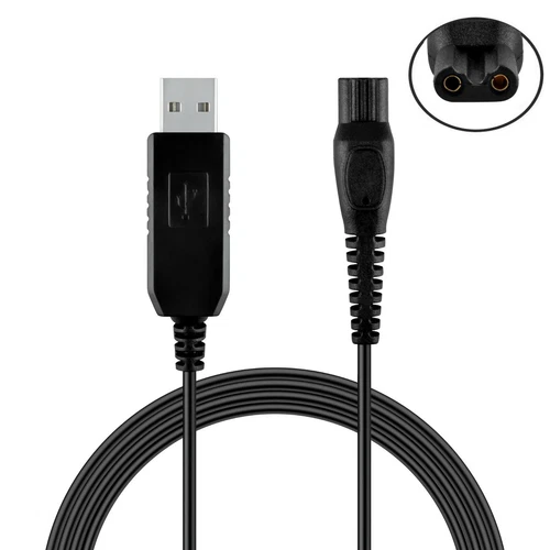 15V USB Power Charger Cord For Philips Norelco Shaver 6900 Series 6000 S6810 82